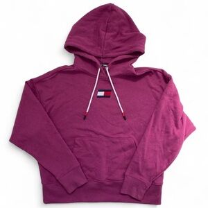 tommy hilfiger sport magenta hooded sweatshirt
